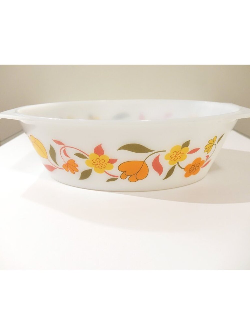 Arcopal France Large Floral Pattern Oval Casserole Serving Dish 🌼🌼🌼